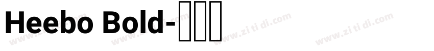 Heebo Bold字体转换